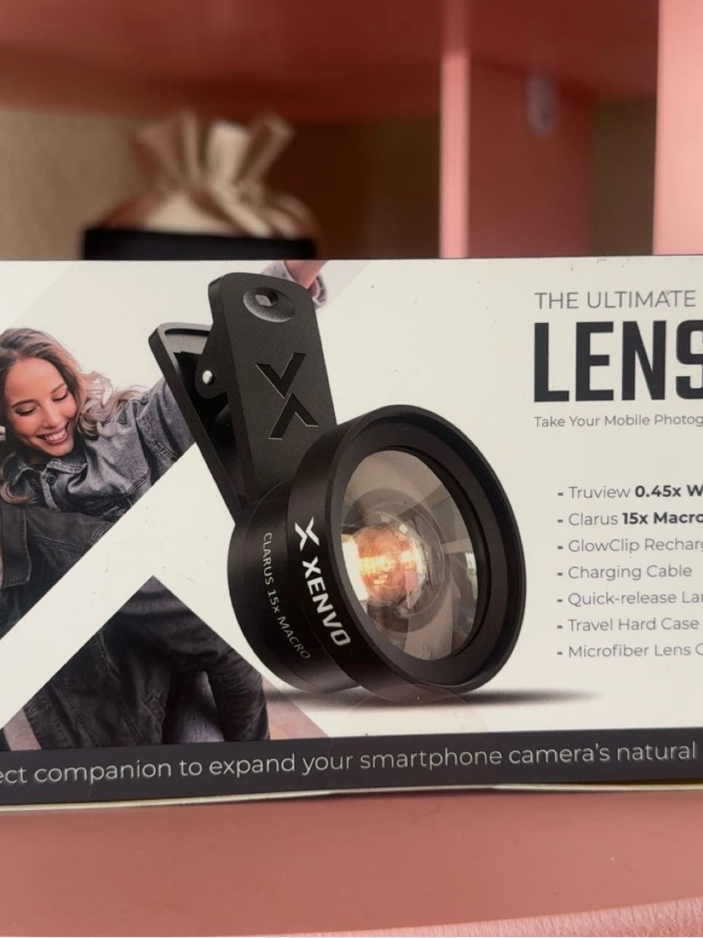 Black Mobile Camera Lens Kit - 0.45x Wide & 15x Macro